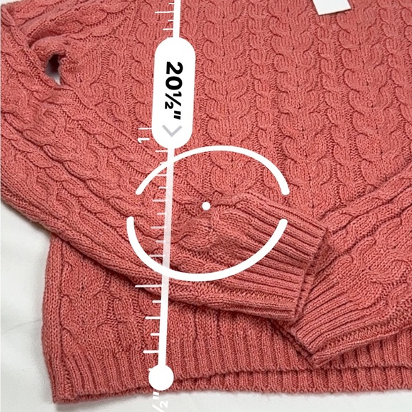 American Eagle Outfitters Cable Knit Sweater - Orange - NWT - Picture 9 of 12